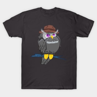 The little black owll in oppenheimer movie for Men or Women Kids Boys Girls love owl- oppenheimerbird T-Shirt